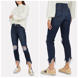 L'AGENCE Mariner High Line High Rise Skinny Jeans Distressed Size 26